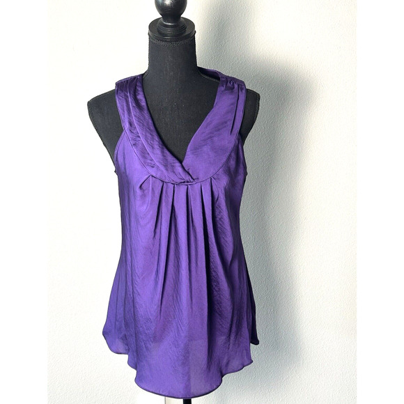 Women's Willi Smith Purple Sleeveless Top Blouse Size M - Picture 9 of 16